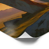 Stonehenge bei Sonnenaufgang Poster (Ecke)