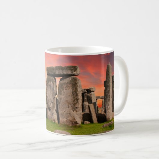 Stonehenge bei Sunset Tasse (VorderseiteRechts)