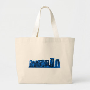 Stonehenge Blue The MUSEUM Zazzle Geschenke Jumbo Stoffbeutel