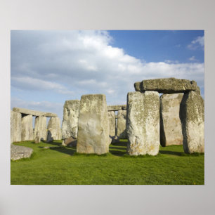 Stonehenge (ca. 2500 v. Chr.), UNESCO World 3 Poster