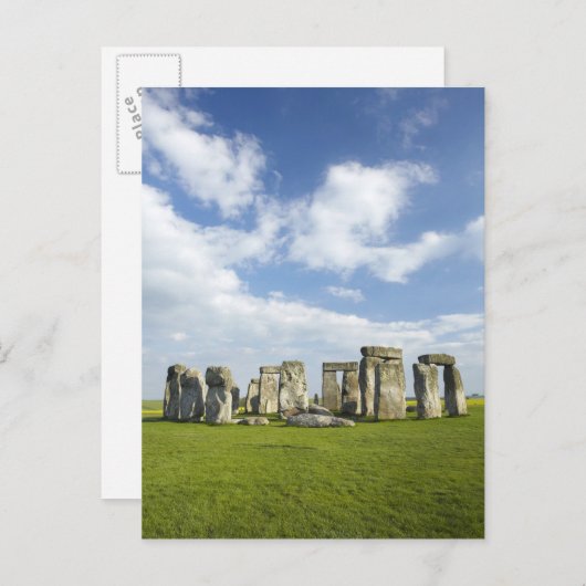 Stonehenge (ca. 2500 v. Chr.), UNESCO World Postkarte (Vorne/Hinten)