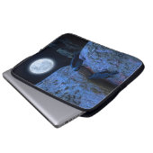 Stonehenge Celtic Circle, Jackdaws & Vollmond Laptopschutzhülle (Vorne Knopf)