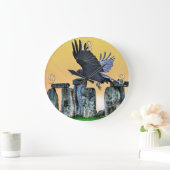 Stonehenge Celtic Stehend Stones in Großbritannien Große Wanduhr (Zuhause)