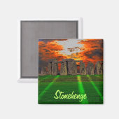 Stonehenge Celtic Stehend Stones in Großbritannien Magnet (Vorderseite/Rückseite)