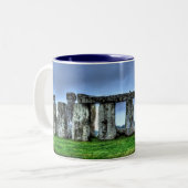 Stonehenge Celtic Stehend Stones in Großbritannien Zweifarbige Tasse (Vorderseite Links)