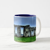 Stonehenge Celtic Stehend Stones in Großbritannien Zweifarbige Tasse (VorderseiteRechts)