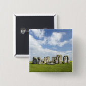Stonehenge (circa 2500 v. Chr.), UNESCO Welt Button (Vorne & Hinten)