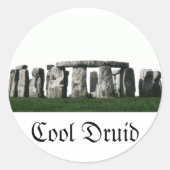 Stonehenge - Coole Druide Runder Aufkleber (Vorderseite)
