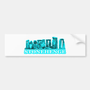 Stonehenge Cyan übertritt das MUSEUM Zazzle Gesche Autoaufkleber