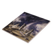 Stonehenge (Denkmal der alten englischen Bronzezei Fliese (Seite)