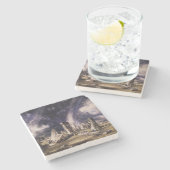 Stonehenge (Denkmal der Bronzezeit) Steinuntersetzer (Seitenansicht)