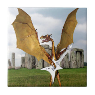 Stonehenge-Drache Fliese