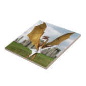 Stonehenge-Drache Fliese (Seite)
