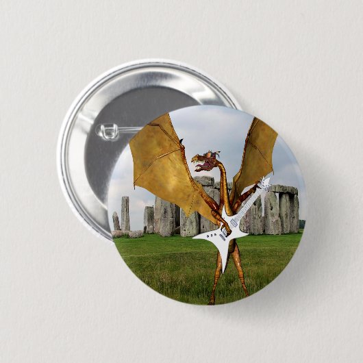 Stonehenge Dragon Button (Vorne & Hinten)