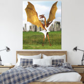 Stonehenge Dragon Leinwanddruck (Insitu (Schlafzimmer))