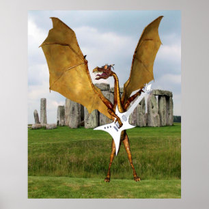 Stonehenge Dragon Poster