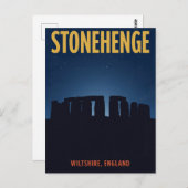 Stonehenge England Landmark Postkarte (Vorne/Hinten)