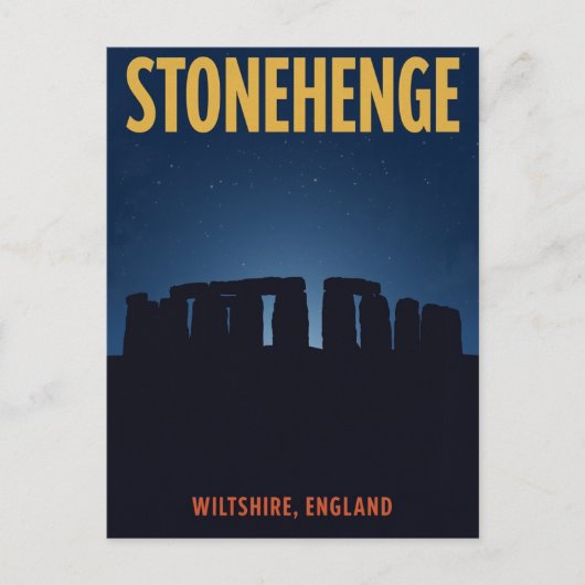 Stonehenge England Landmark Postkarte (Vorderseite)