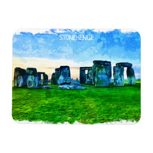Stonehenge England Painting Magnet