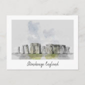 Stonehenge England Postcard - Antike Welt Postkarte (Vorderseite)