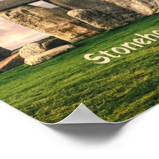 Stonehenge England Poster (Ecke)