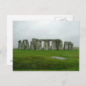 StoneHenge England PreHistoric Monument Wonders Postkarte (Vorne/Hinten)