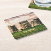 Stonehenge England Rechteckiger Pappuntersetzer (angewinkelt)