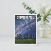 Stonehenge England Reisen Postkarte (Stehend Vorderseite)