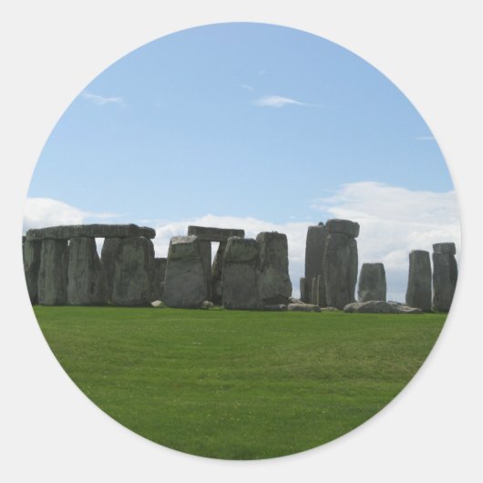 Stonehenge England Runder Aufkleber (Vorderseite)