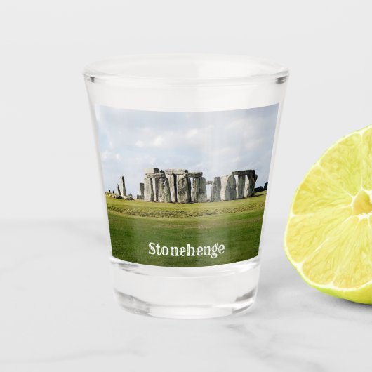 Stonehenge England Souvenir Schnapsglas (Vorderseite)