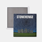Stonehenge England Startrails Magnet (Vorderseite/Rückseite)