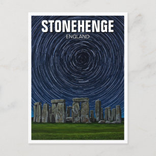 Stonehenge England Startrails Postkarte