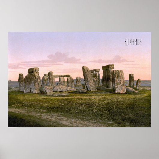 Stonehenge, England um 1900 Poster (Vorne)