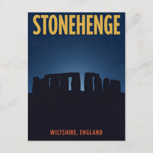 Stonehenge England Wahrzeichen Postkarte