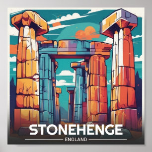 Stonehenge England Wiltshire Welterbe Poster