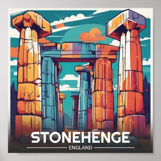 Stonehenge England Wiltshire Welterbe Poster (Vorne)