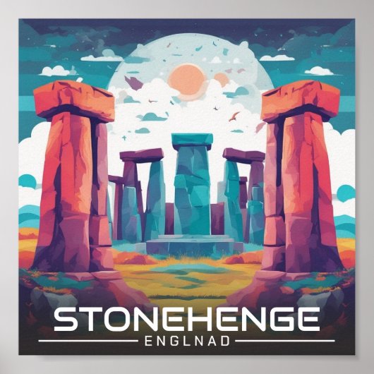 Stonehenge England Wiltshire Welterbe Poster (Vorne)