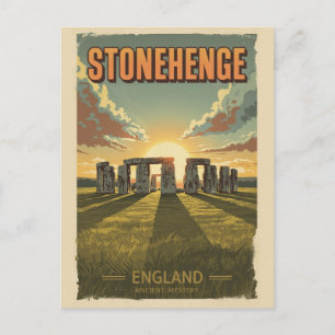 Stonehenge England Wiltshire Welterbe Postkarte