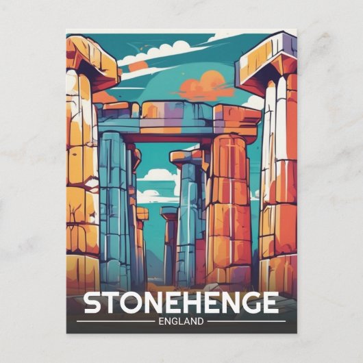Stonehenge England Wiltshire Welterbe Postkarte (Vorderseite)