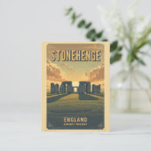 Stonehenge england Wiltshire World Heritage Site Postkarte (Stehend Vorderseite)