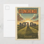Stonehenge england Wiltshire World Heritage Site Postkarte (Vorne/Hinten)