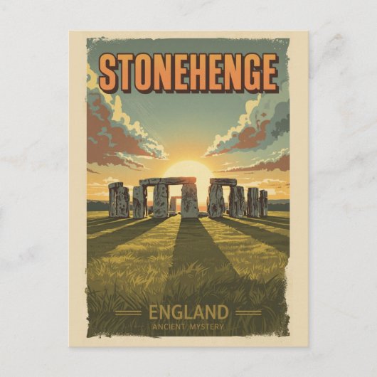 Stonehenge england Wiltshire World Heritage Site Postkarte (Vorderseite)