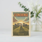 Stonehenge england Wiltshire World Heritage Site Postkarte (Stehend Vorderseite)