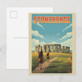 Stonehenge england Wiltshire World Heritage Site Postkarte (Vorne/Hinten)