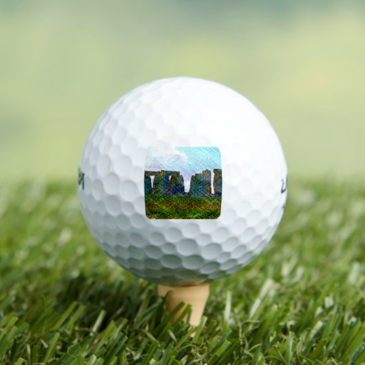 Stonehenge Farbe Golfball (Insitu T-Shirt)