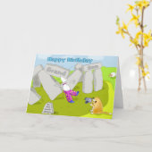 stonehenge Geburtstagsenkel Karte (Gelbe Blume)