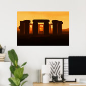 stonehenge in the sunset, poster (Heimbüro)
