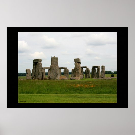 Stonehenge Landschaft III Poster (Vorne)
