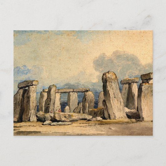 Stonehenge, Landschaft, Malerei Postkarte (Vorderseite)