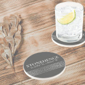 Stonehenge Latitude Longitude Dark Getränkeuntersetzer